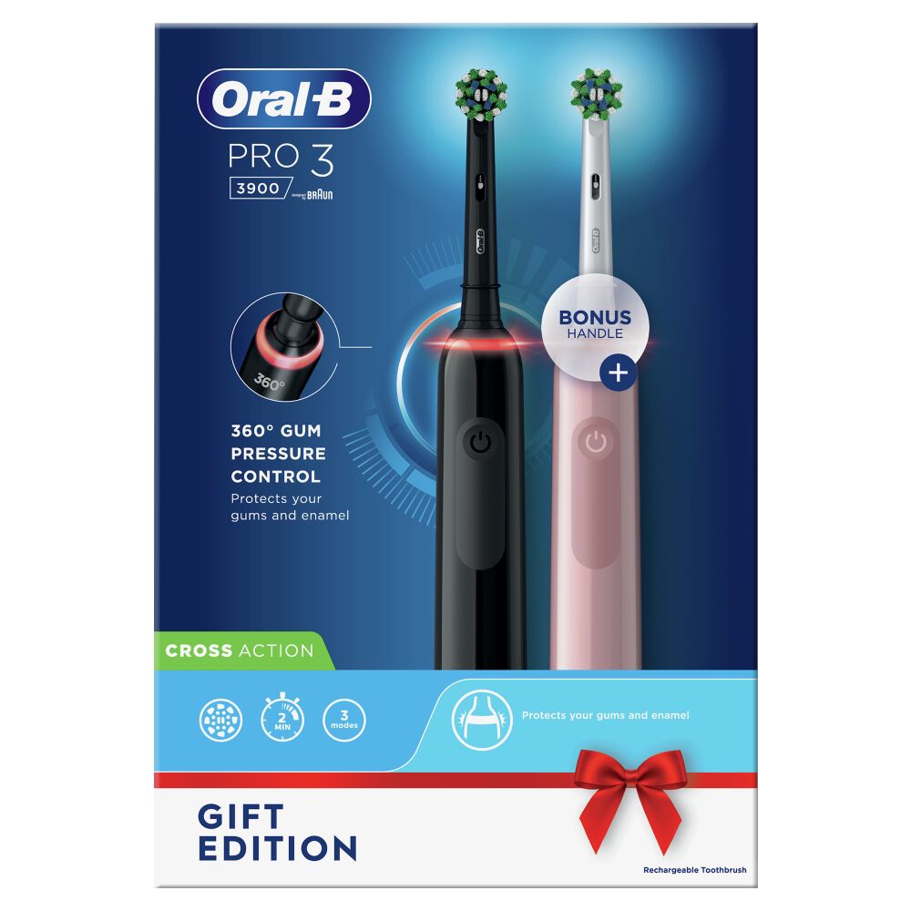 ORAL B Oral B Pro 3 3900 Duo Pack Toothbrushes Electricals